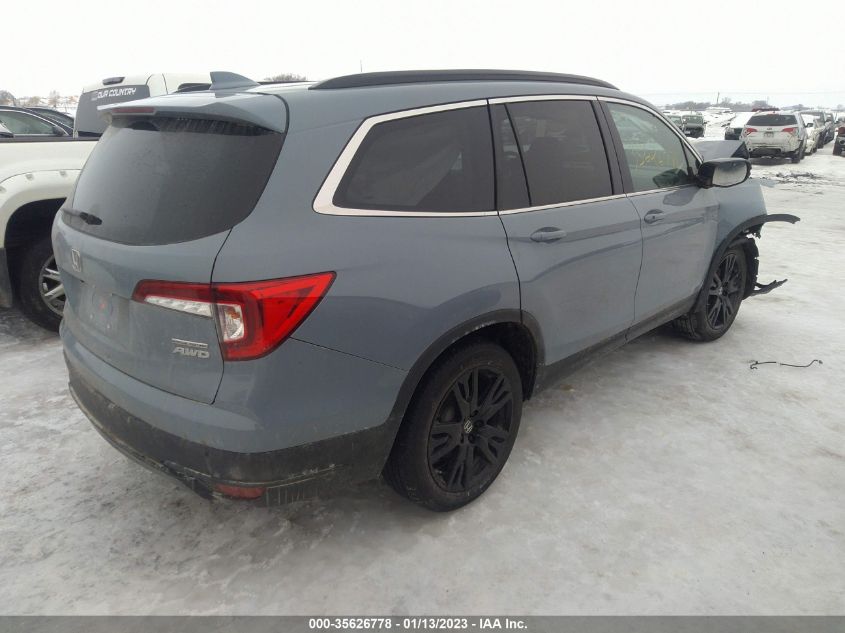 2022 HONDA PILOT SPECIAL EDITION VIN: 5FNYF6H28NB057209