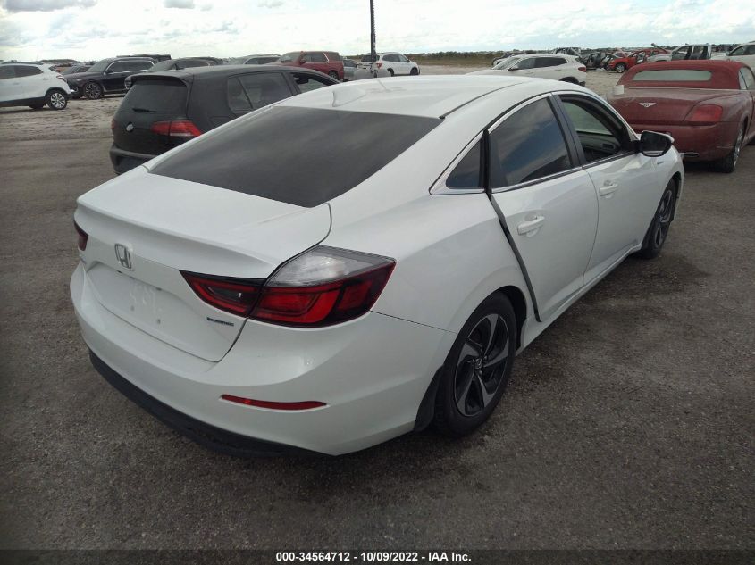 2022 HONDA INSIGHT EX VIN: 19XZE4F53NE016629