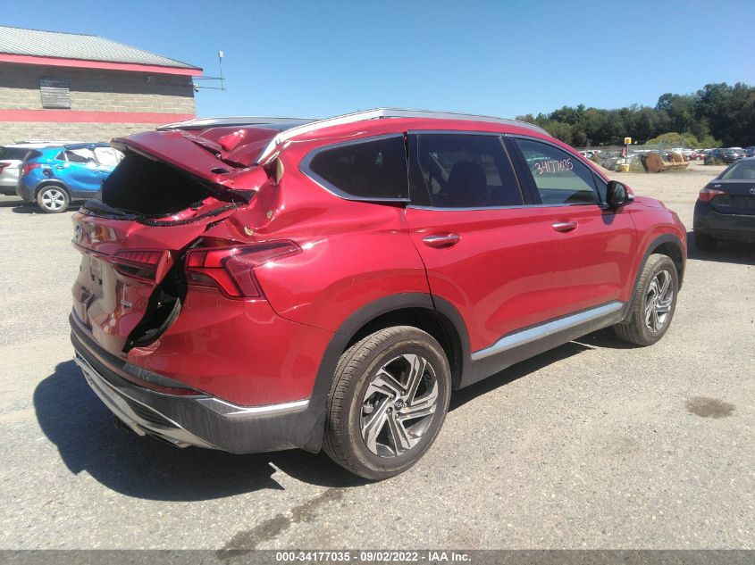 2022 HYUNDAI SANTA FE SEL VIN: 5NMS3DAJ6NH422778