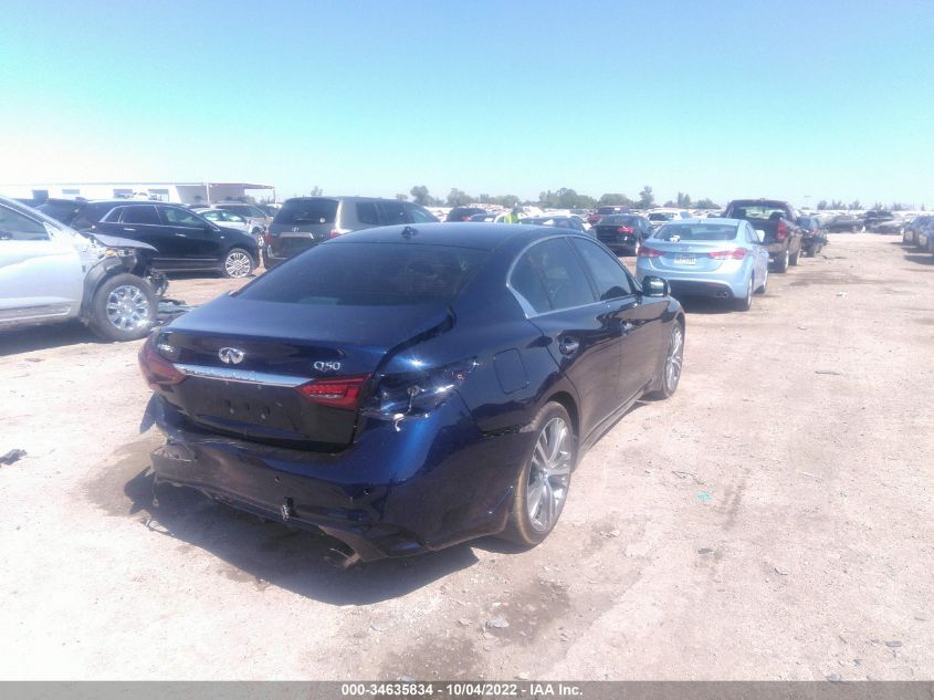 2021 INFINITI Q50 3.0T SENSORY VIN: JN1EV7CP1MM706453