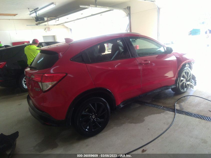 2022 HONDA HR-V SPORT VIN: 3CZRU6H14NM706706