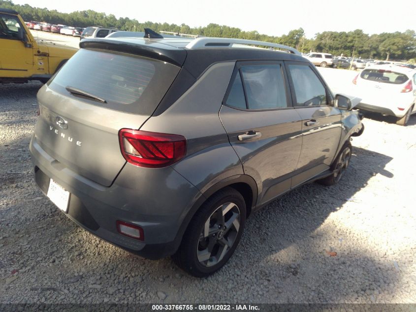 2022 HYUNDAI VENUE LIMITED VIN: KMHRC8A3XNU186700