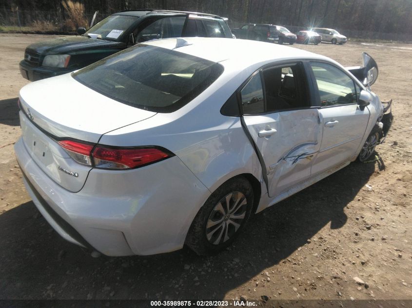 2022 TOYOTA COROLLA HYBRID LE VIN: JTDEAMDE5N3010724