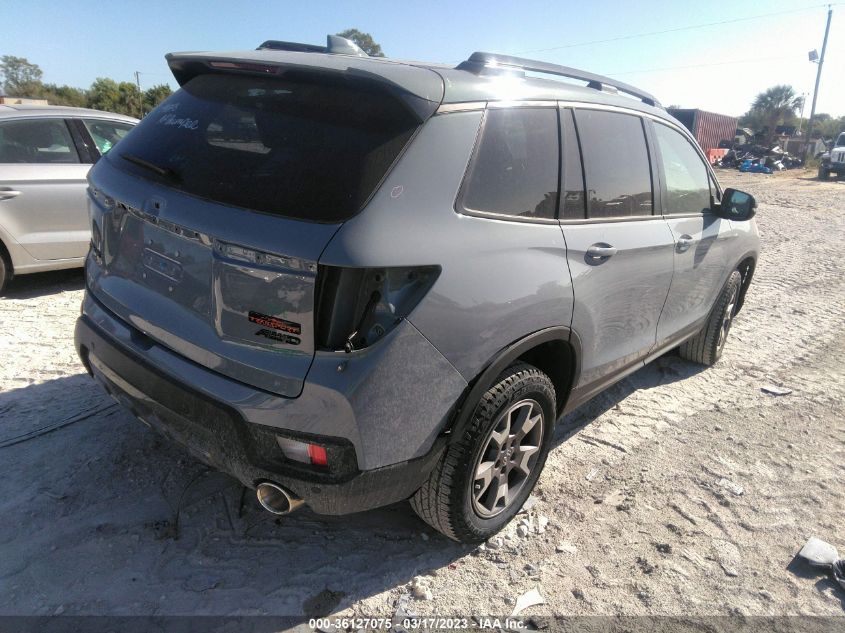 2022 HONDA PASSPORT TRAILSPORT VIN: 5FNYF8H61NB018945