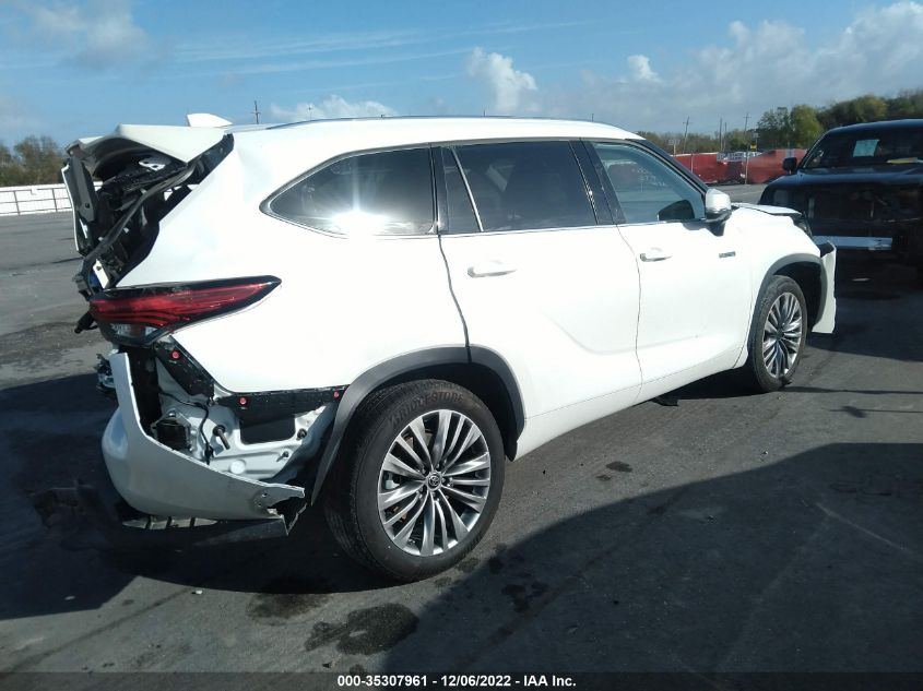 2021 TOYOTA HIGHLANDER HYBRID PLATINUM VIN: 5TDFARAH8MS009936
