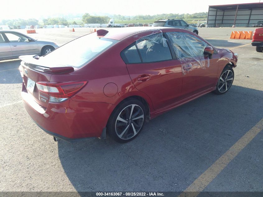 2022 SUBARU IMPREZA SPORT VIN: 4S3GKAL63N3600970