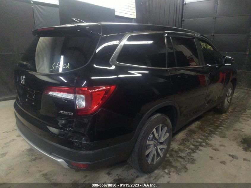 2021 HONDA PILOT EX-L VIN: 5FNYF6H59MB070169