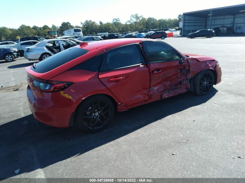 2022 HONDA CIVIC HATCHBACK SPORT VIN: 19XFL2H8XNE020570