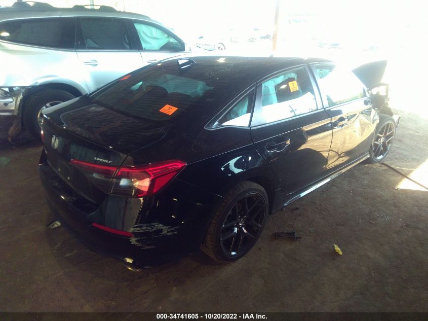2022 HONDA CIVIC SEDAN SPORT VIN: 2HGFE2F52NH546393