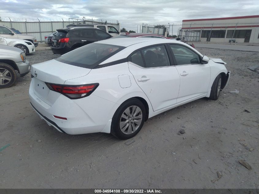 2022 NISSAN SENTRA S VIN: 3N1AB8BV6NY240384