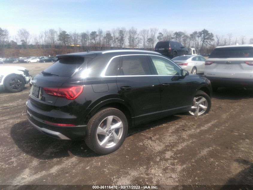 2022 AUDI Q3 PREMIUM VIN: WA1AUCF3XN1138989