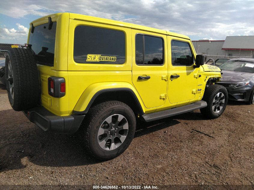2022 JEEP WRANGLER UNLIMITED SAHARA VIN: 1C4HJXEN2NW244881