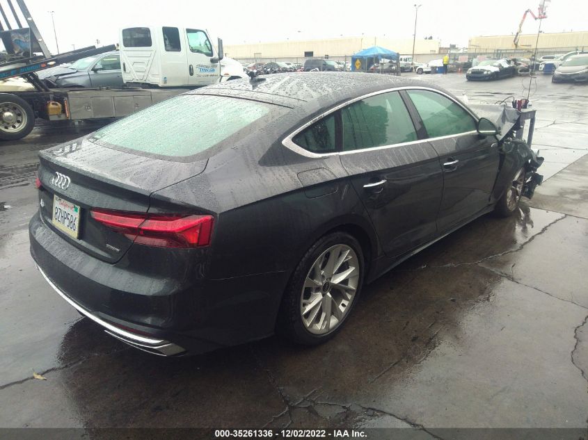 2022 AUDI A5 SPORTBACK PREMIUM VIN: WAUABCF56NA005088