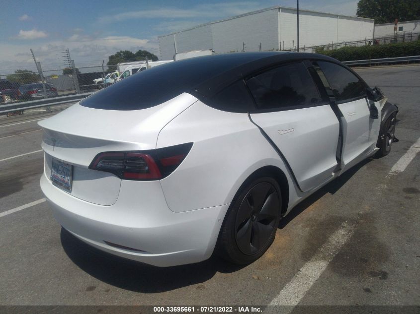 2020 TESLA MODEL 3 STANDARD RANGE VIN: 5YJ3E1EAXLF706940