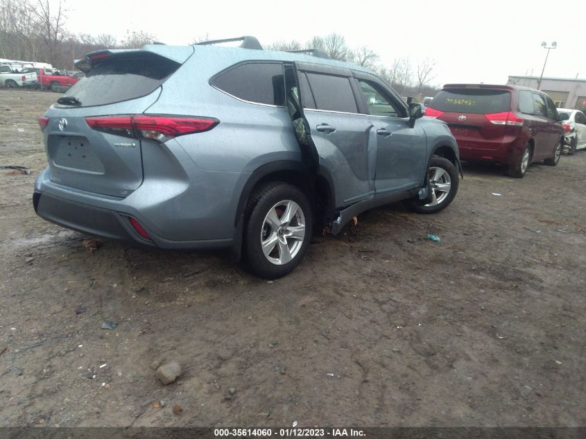 2022 TOYOTA HIGHLANDER HYBRID LE VIN: 5TDBBRCH8NS101106
