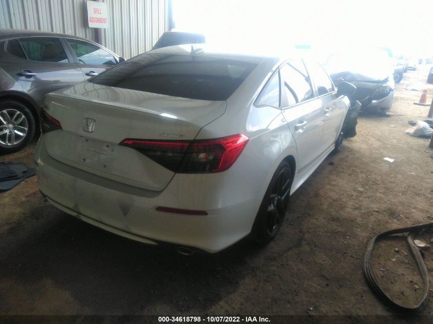 2022 HONDA CIVIC SEDAN SPORT VIN: 2HGFE2F57NH552416