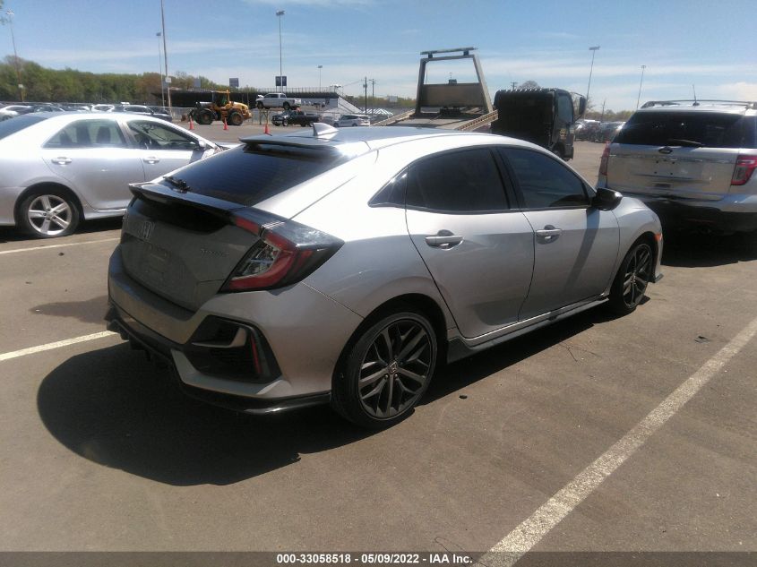 2021 HONDA CIVIC HATCHBACK SPORT VIN: SHHFK7H45MU411727