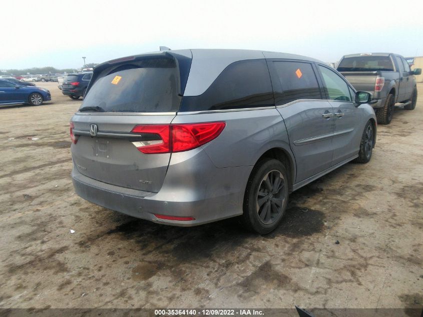 2022 HONDA ODYSSEY ELITE VIN: 5FNRL6H97NB003782