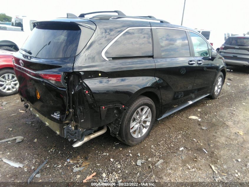 2022 TOYOTA SIENNA XLE VIN: 5TDJSKFC9NS046829
