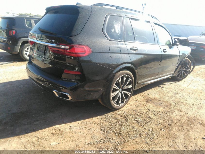 2021 BMW X7 XDRIVE40I VIN: 5UXCW2C08M9D77312