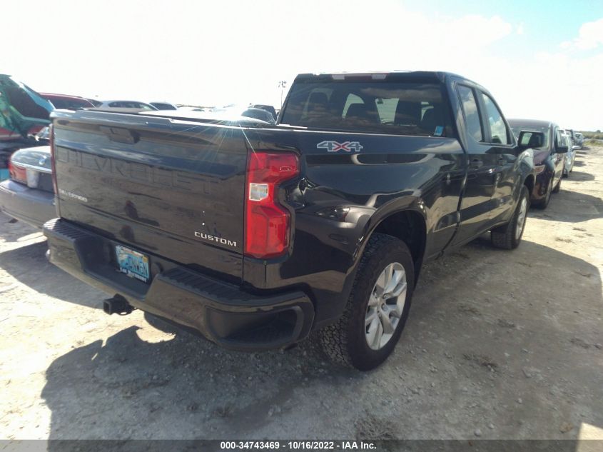 2021 CHEVROLET SILVERADO 1500 CUSTOM VIN: 1GCRYBEKXMZ307375