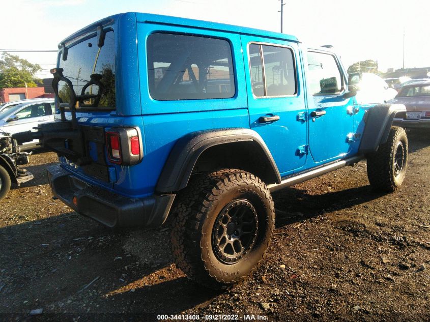2022 JEEP WRANGLER UNLIMITED HIGH TIDE VIN: 1C4HJXDG3NW235724