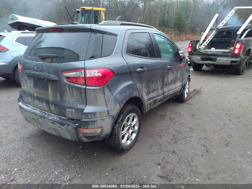 2021 FORD ECOSPORT SE VIN: MAJ6S3GL8MC403885