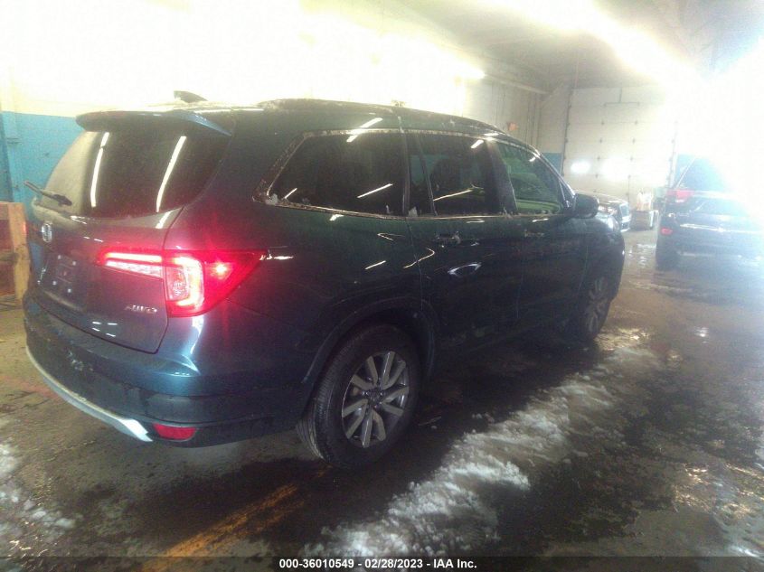 2022 HONDA PILOT EX-L VIN: 5FNYF6H54NB009118