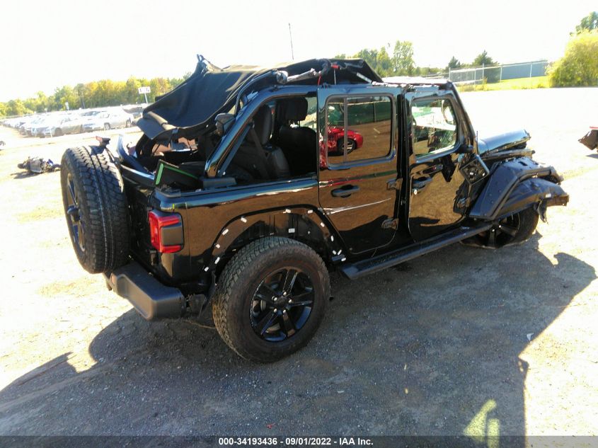 2022 JEEP WRANGLER UNLIMITED SAHARA ALTITUDE VIN: 1C4HJXEG3NW121317