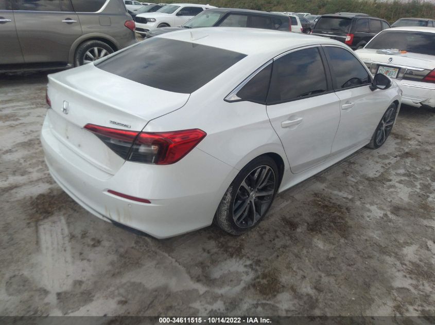2022 HONDA CIVIC SEDAN TOURING VIN: 2HGFE1F93NH310249