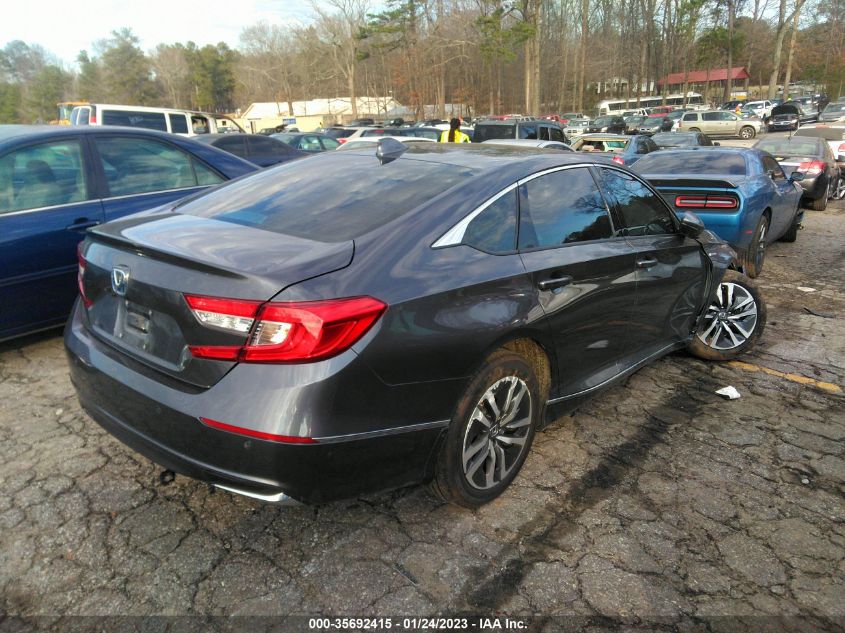 2022 HONDA ACCORD HYBRID EX-L VIN: 1HGCV3F50NA011537