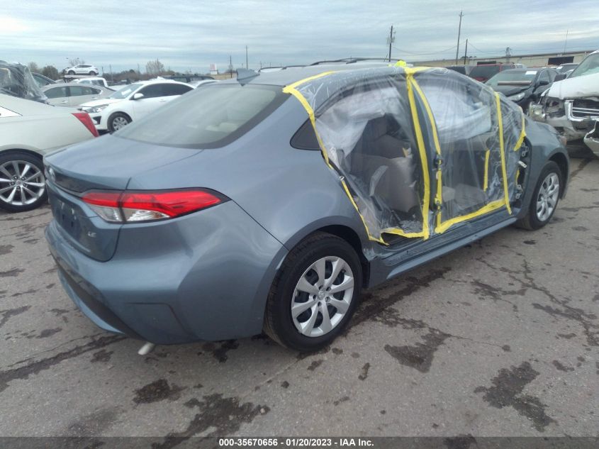 2022 TOYOTA COROLLA LE VIN: JTDEPMAE0N3027613