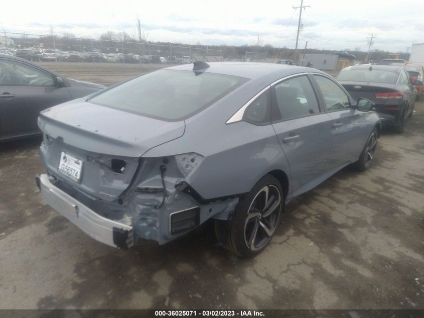 2022 HONDA ACCORD SEDAN SPORT VIN: 1HGCV1F35NA093770