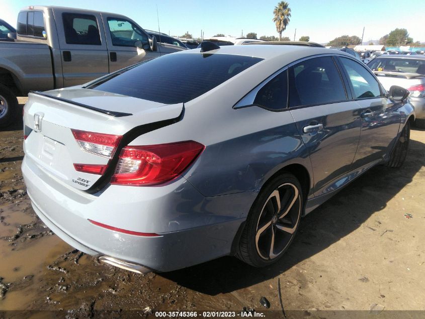 2021 HONDA ACCORD SEDAN SPORT VIN: 1HGCV2F32MA026533