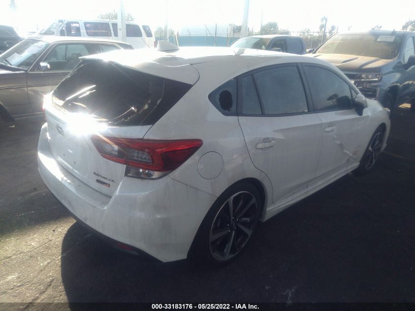 2022 SUBARU IMPREZA SPORT VIN: 4S3GTAL60N3701588