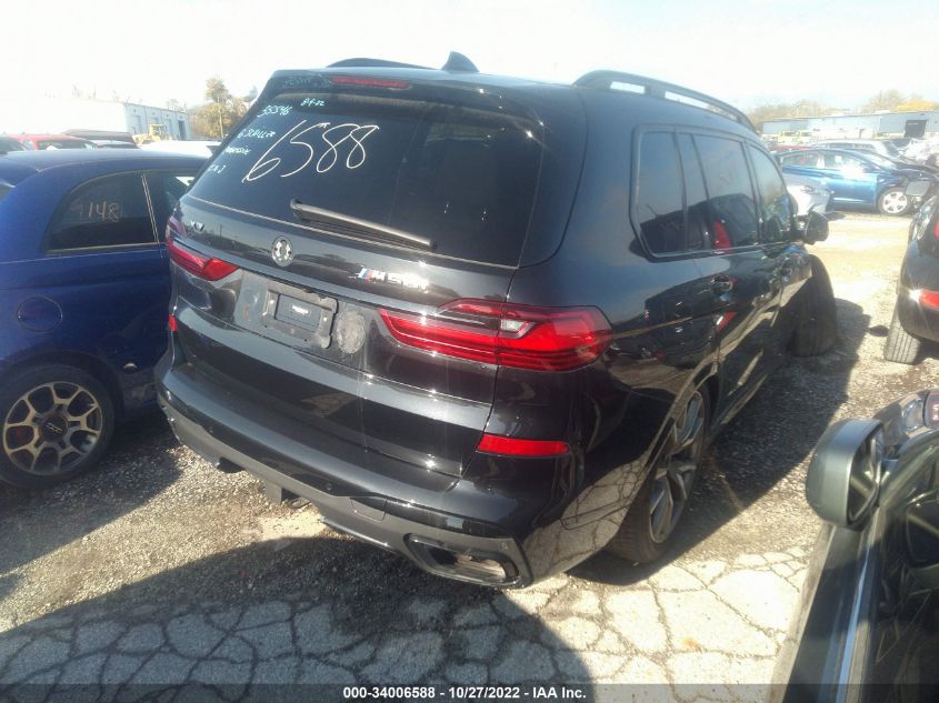 2022 BMW X7 M50I VIN: 5UXCX6C07N9M14336
