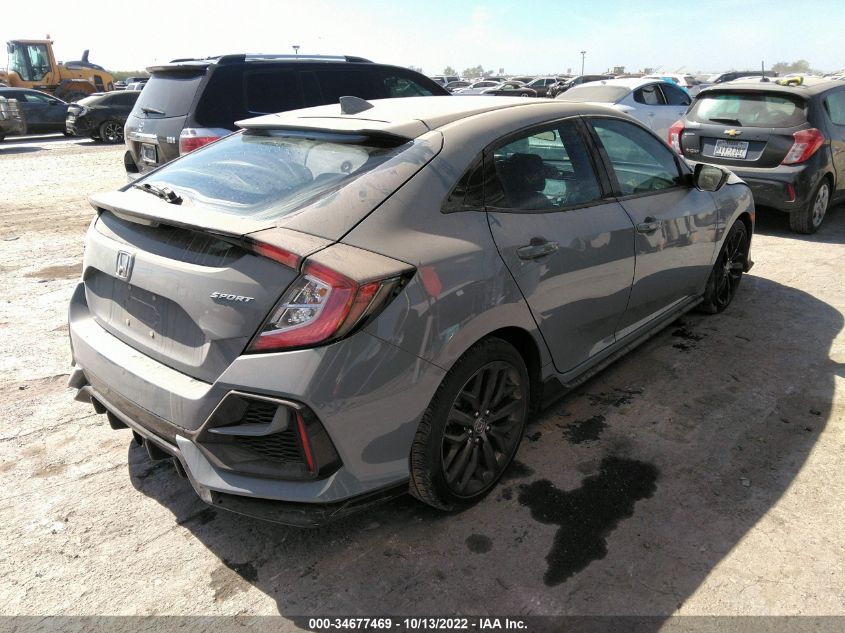 2021 HONDA CIVIC HATCHBACK SPORT VIN: SHHFK7H46MU409940