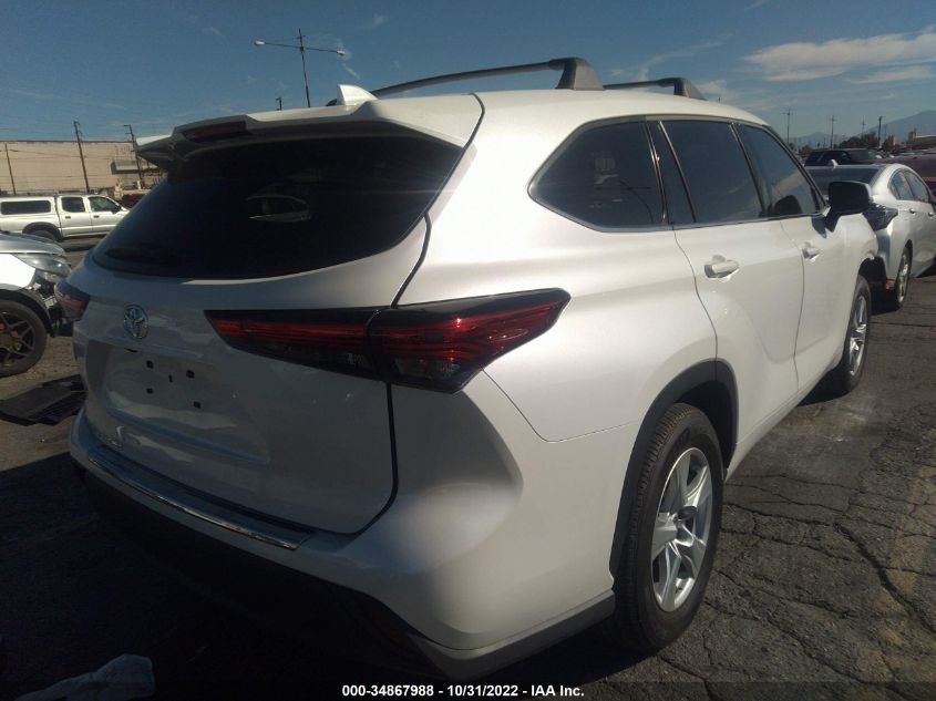 2021 TOYOTA HIGHLANDER L VIN: 5TDCZRAH1MS072940