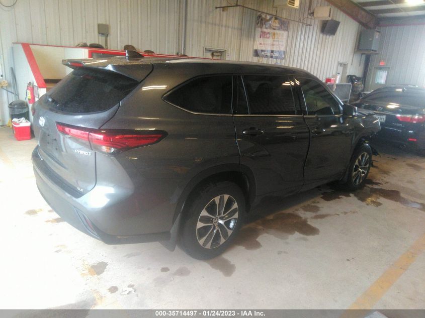 2022 TOYOTA HIGHLANDER HYBRID VIN: 5TDGARAH2NS515302