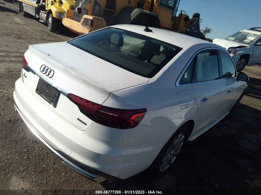 2021 AUDI A4 SEDAN PREMIUM VIN: WAUABAF46MN016031