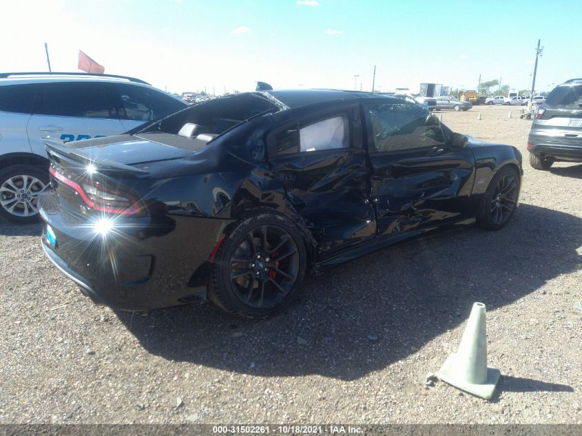 2021 DODGE CHARGER SCAT PACK VIN: 2C3CDXGJ8MH645669
