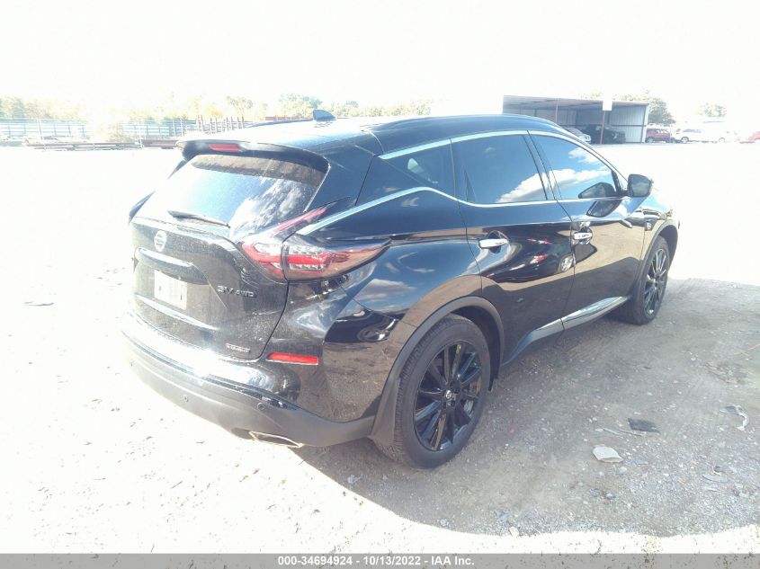 2022 NISSAN MURANO SV VIN: 5N1AZ2BS7NC112283