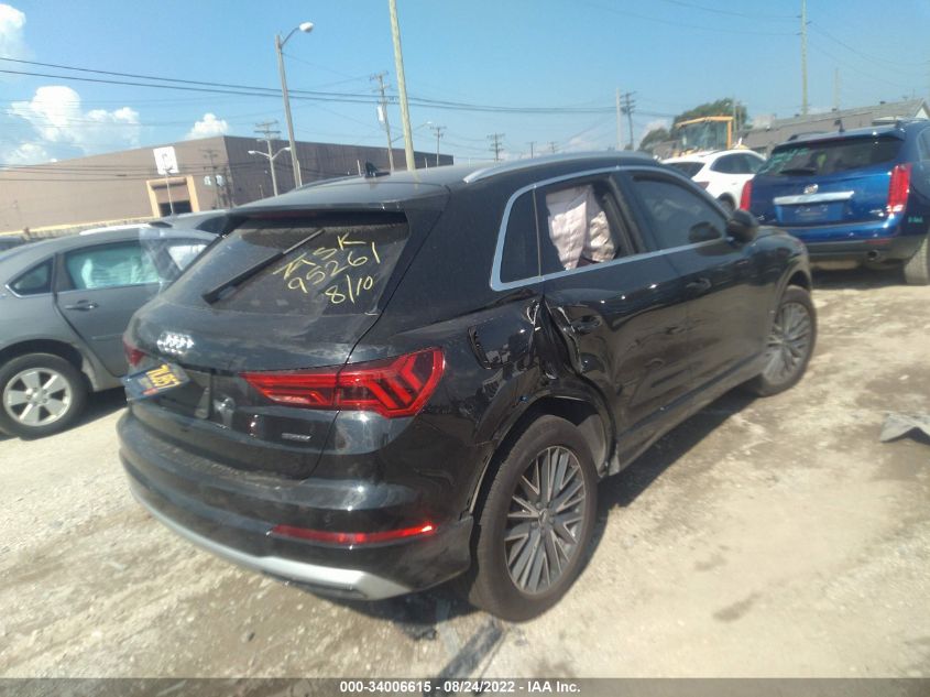 2022 AUDI Q3 PREMIUM VIN: WA1AUCF37N1014713