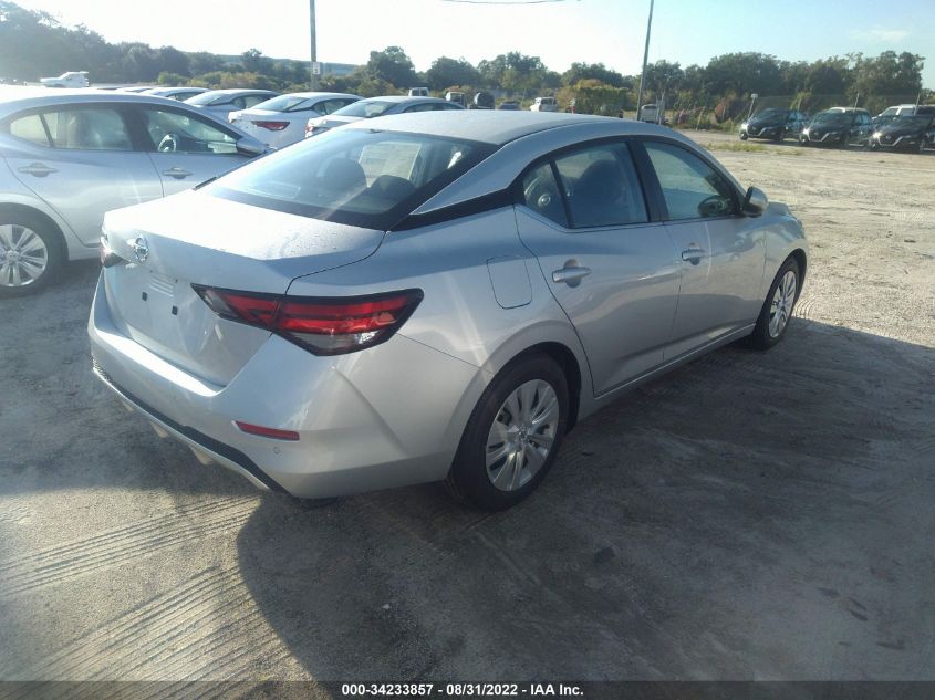 2022 NISSAN SENTRA S VIN: 3N1AB8BV4NY285839