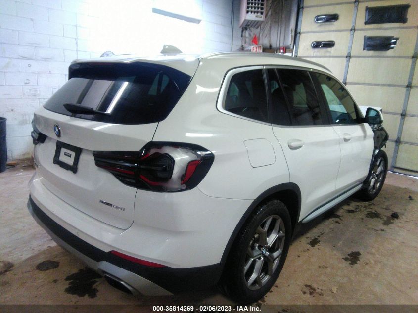 2022 BMW X3 XDRIVE30I VIN: 5UX53DP05N9J79292
