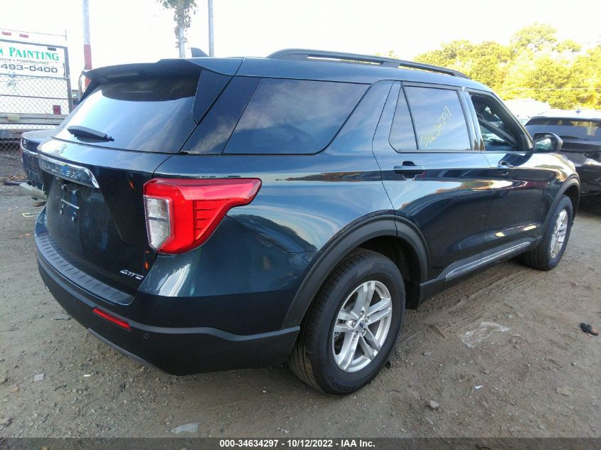 2022 FORD EXPLORER XLT VIN: 1FMSK8DH9NGA18511