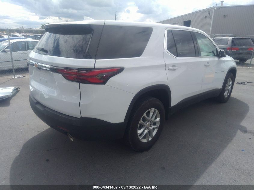 2022 CHEVROLET TRAVERSE LS VIN: 1GNEVFKW7NJ176967