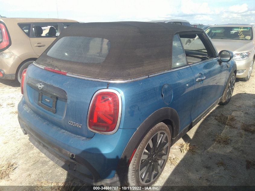 2022 MINI CONVERTIBLE COOPER VIN: WMW23DL04N3N32423