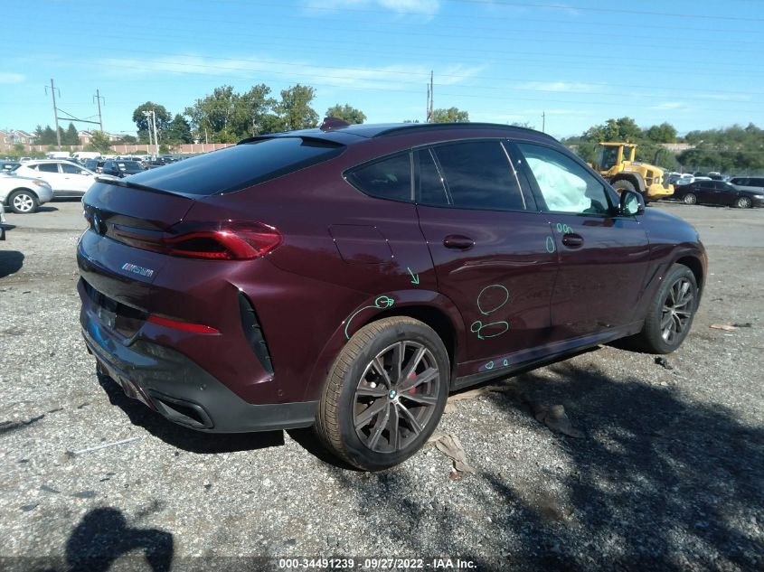2021 BMW X6 M50I VIN: 5UXCY8C09M9F21821