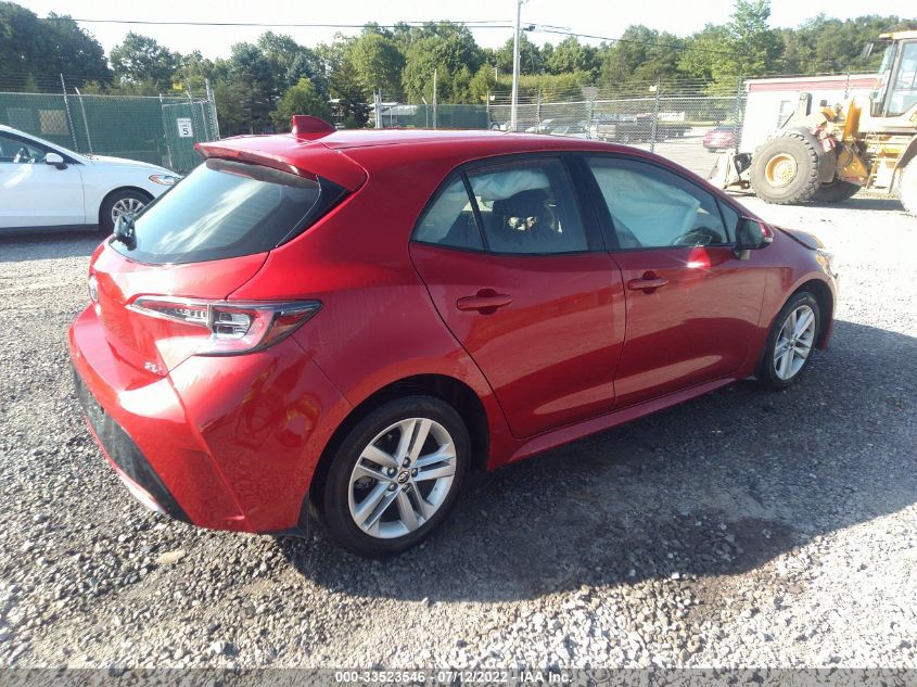 2021 TOYOTA COROLLA HATCHBACK SE/XSE/NIGHTSHADE VIN: JTND4MBEXM3122614